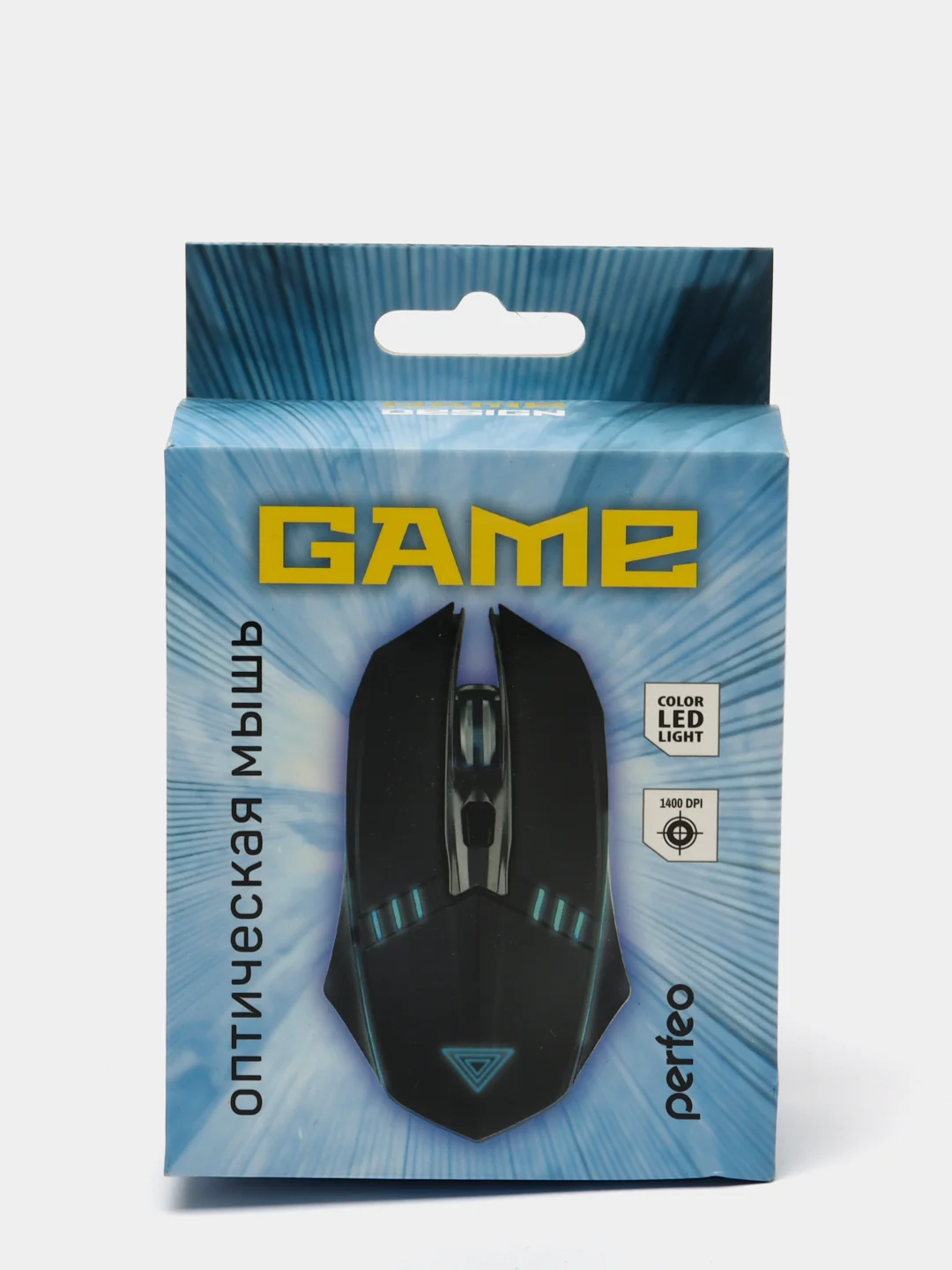 Мышь проводная Perfeo GAME (1400 dpi, оптическая, USB, подсветка)