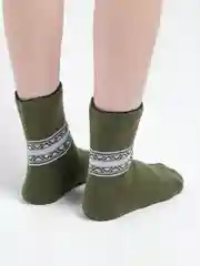 Зеленый носки махровые женские