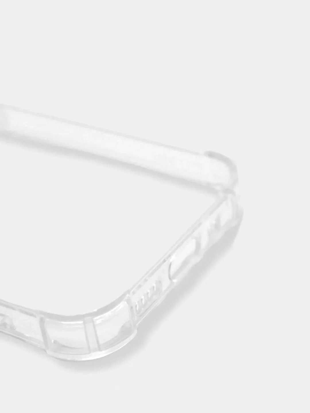 Силиконовый чехол iPhone 12 усиленные углы, защита вокруг камер, прозрачный