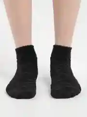 Черный носки женские махровые с узором