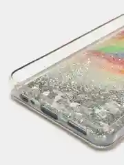 Оливковый чехол Huawei Honor 10X Lite, Хонор 10Х Лайт силиконовый переливающийся жидкий с блестками