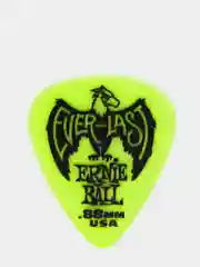 Медиатор Ernie Ball, светится при неоновом освещении, зелёный