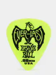 Медиатор Ernie Ball, светится при неоновом освещении, зелёный