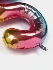 Конфетный фольгированные воздушные шары цифры, 1 метр - 40 дюймов, золотые, серебрянные, радужные