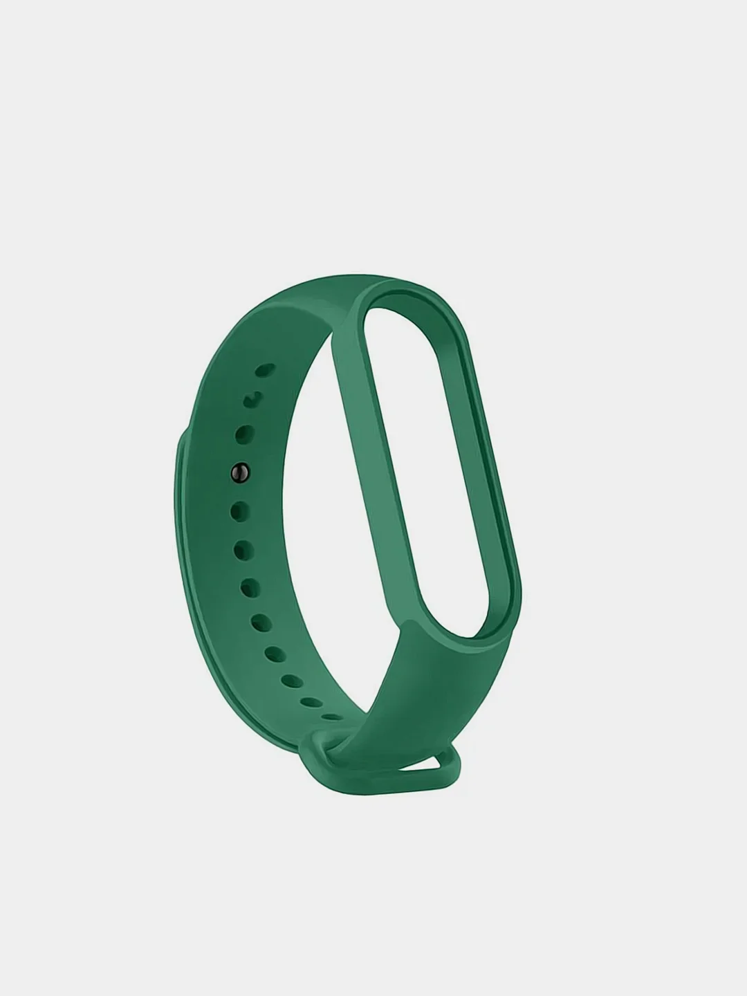 Тёмно-зелёный ремешок для Xiaomi Mi Band 5 6 фитнес браслета силиконовый