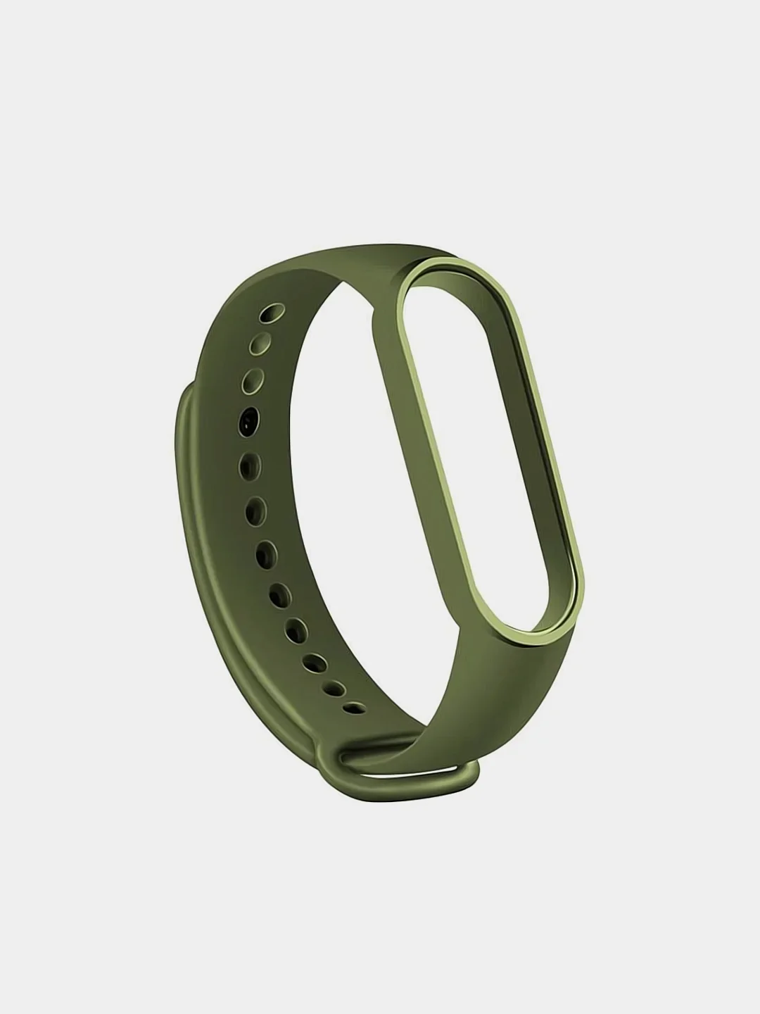 Зелёный хаки ремешок для Xiaomi Mi Band 5 6 фитнес браслета силиконовый
