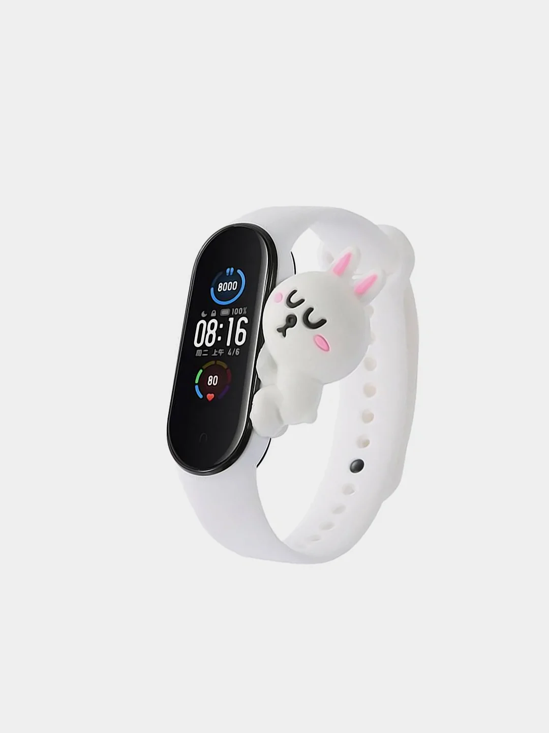 Серый ремешок для браслета mi band 5