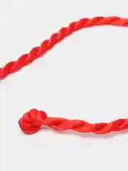 Браслет-оберег "Нить желаний" кручёный, цвет красный, 20см