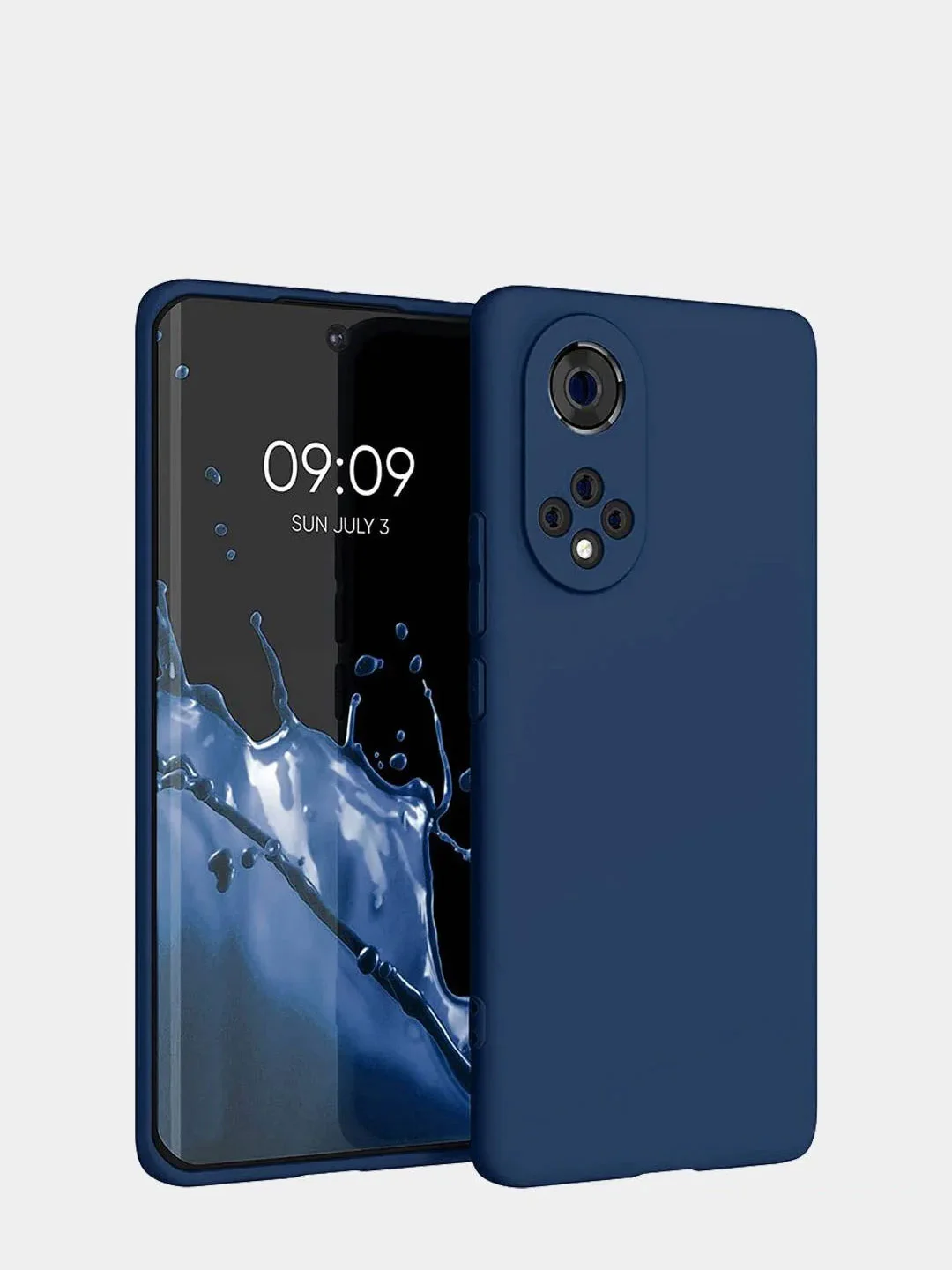 Синий меланж чехол Honor 50 и Nova 9 Чехол для телефона Хонор 50 и Нова 9, прозрачный