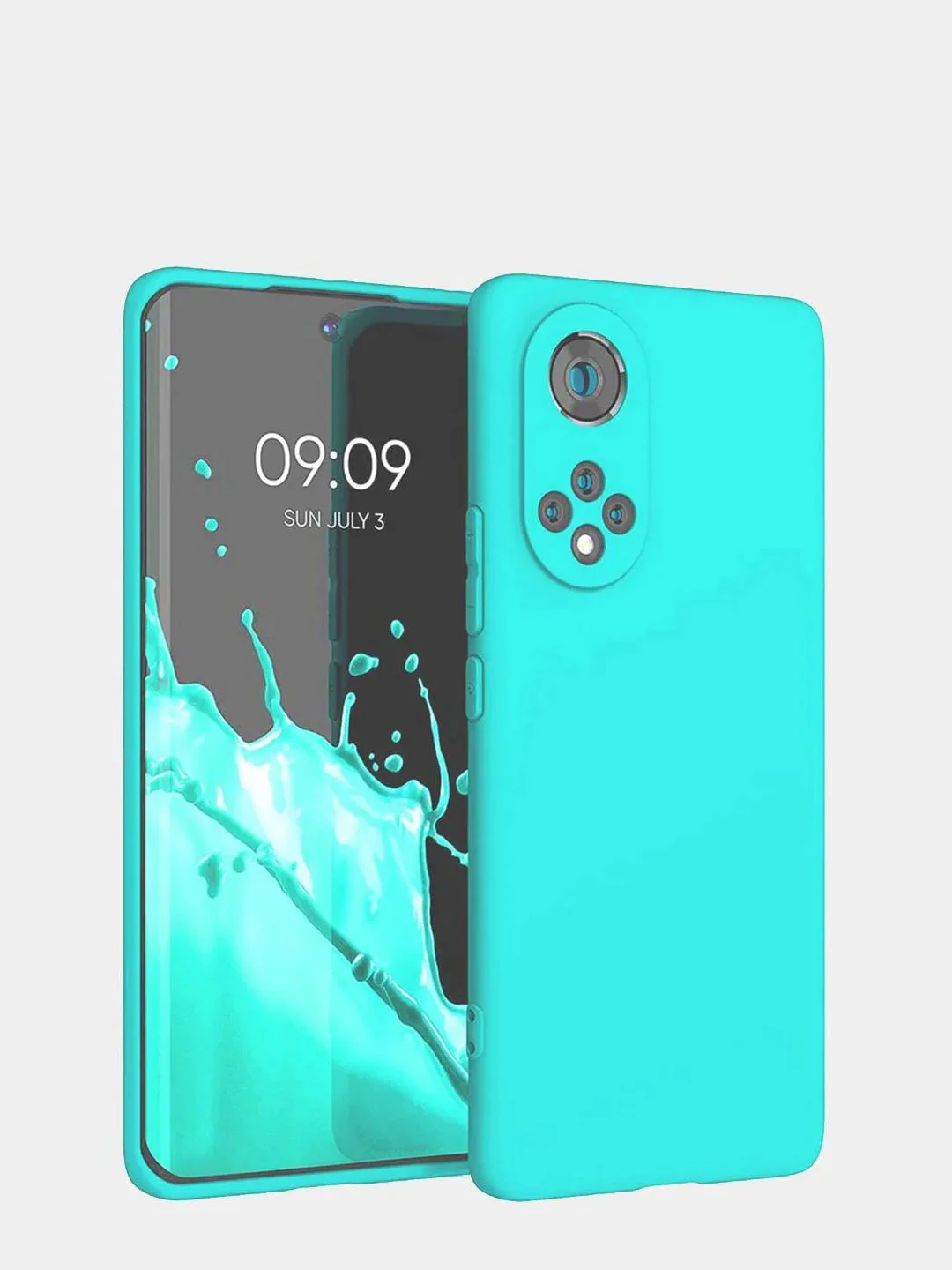 Бирюзовый чехол Honor 50 и Nova 9 Чехол для телефона Хонор 50 и Нова 9, прозрачный