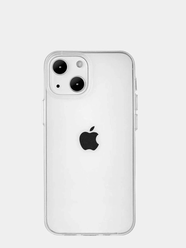 Силиконовый чехол накладка iPhone 13 mini, прозрачный