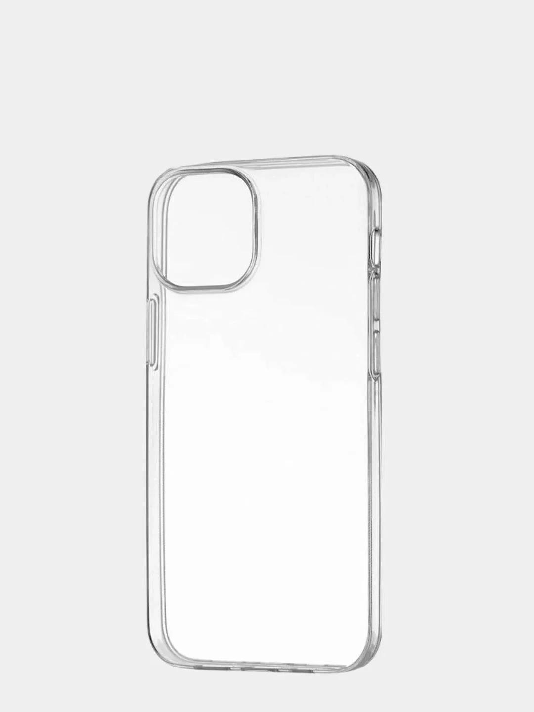 Силиконовый чехол накладка iPhone 13 mini, прозрачный