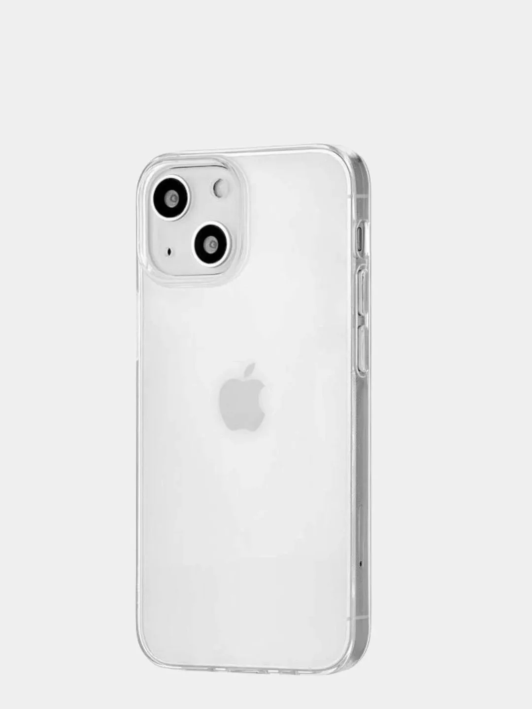 Силиконовый чехол накладка iPhone 13 mini, прозрачный