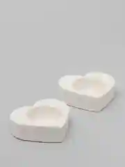 Подсвечник "Сердце", 6 х 6 х 3 см, диаметр 3,5 см