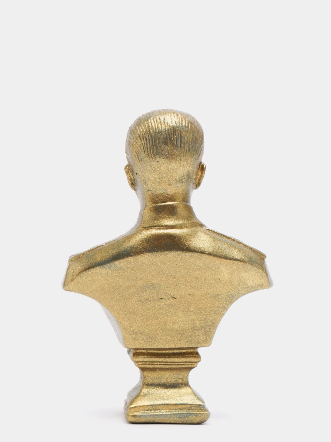 Бюст "Сталин", состаренная латунь, 13 х 9 х 5 см
