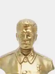 Бюст "Сталин", состаренная латунь, 13 х 9 х 5 см
