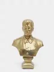 Бюст "Сталин", состаренная латунь, 13 х 9 х 5 см
