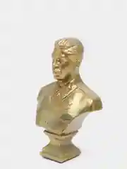 Бюст "Сталин", состаренная латунь, 13 х 9 х 5 см