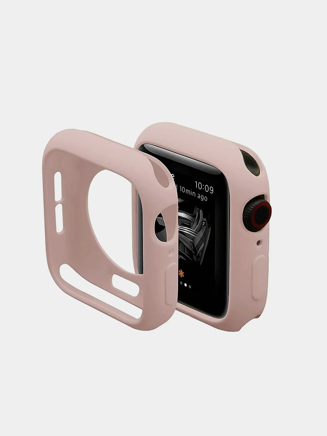 Розовый защитный корпус для Apple Watch 4,5,  9 цветов, все размеры
