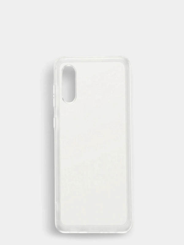 Силиконовый чехол накладка Samsung A02 прозрачный