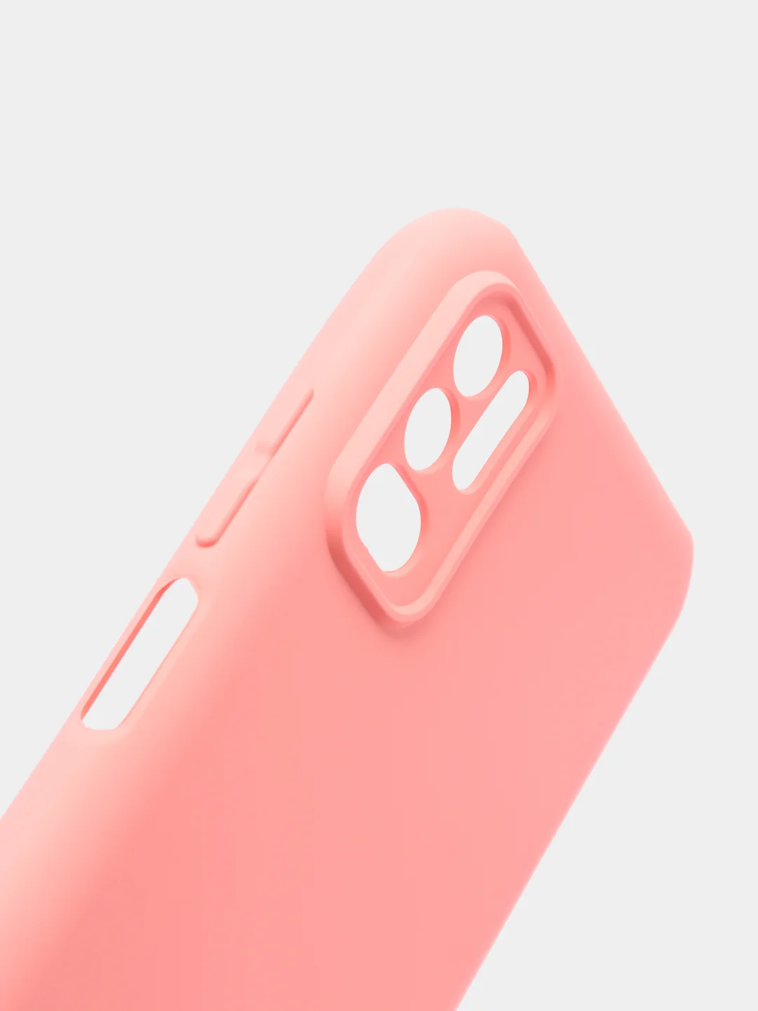 Кораллово-розовый чехол с защитой камеры и бархатом внутри Xiaomi Poco M3 pro, Redmi Note 10T