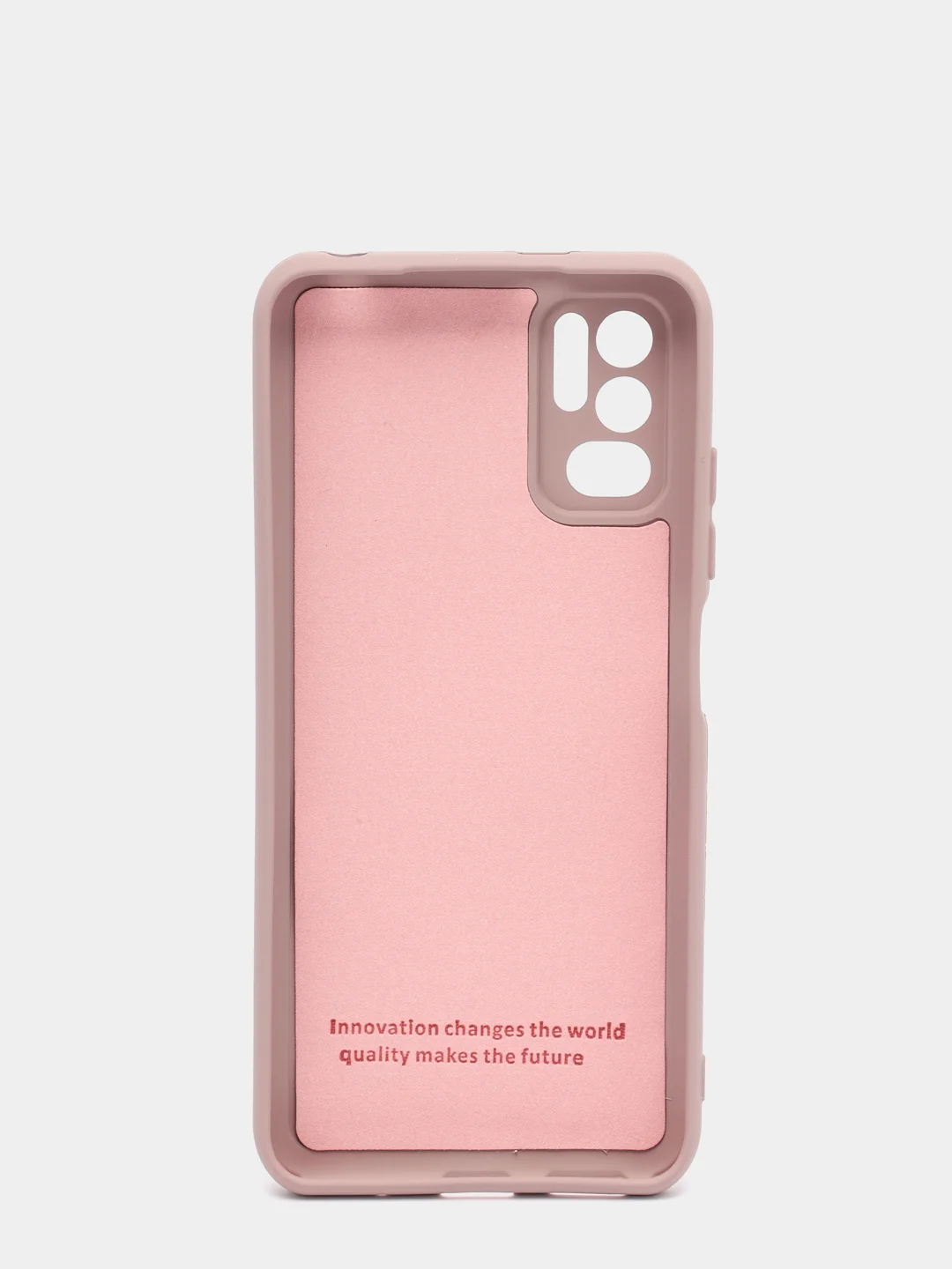 Бежевый чехол с защитой камеры и бархатом внутри Xiaomi Poco M3 pro, Redmi Note 10T