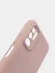 Бежевый чехол с защитой камеры и бархатом внутри Xiaomi Poco M3 pro, Redmi Note 10T