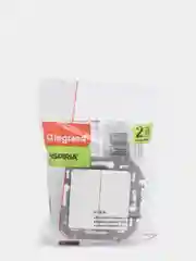 Механизм выключателя 2-кл. 10А IP20 250В белый Legrand  Inspiria выключатель двухклавишный