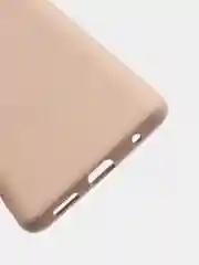 Бежевый чехол для Xiaomi Redmi NOTE 10 pro с защитой камеры и бархатом внутри