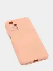 Пудровый чехол с защитой камеры и бархатом внутри для REDMI 10