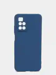 Синий чехол с защитой камеры и бархатом внутри для REDMI 10