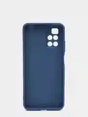Синий чехол с защитой камеры и бархатом внутри для REDMI 10