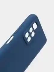 Синий чехол с защитой камеры и бархатом внутри для REDMI 10