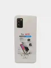 Силиконовый чехол накладка Samsung A03S усиленные углы, защита вокруг камер, прозрачный