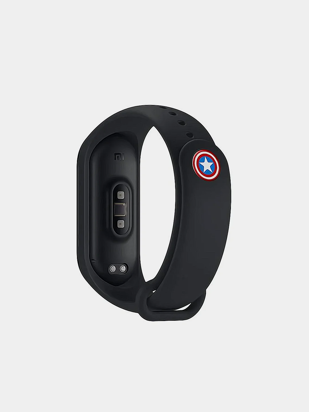 Черный силиконовый ремешок Marvel "Мстители", для Xiaomi Mi Band 3, 4