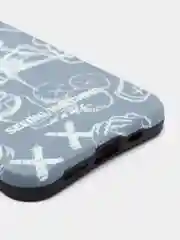 Бордовый чехол для iPhone 11, 13, 13 Pro с картинкой / рисунком