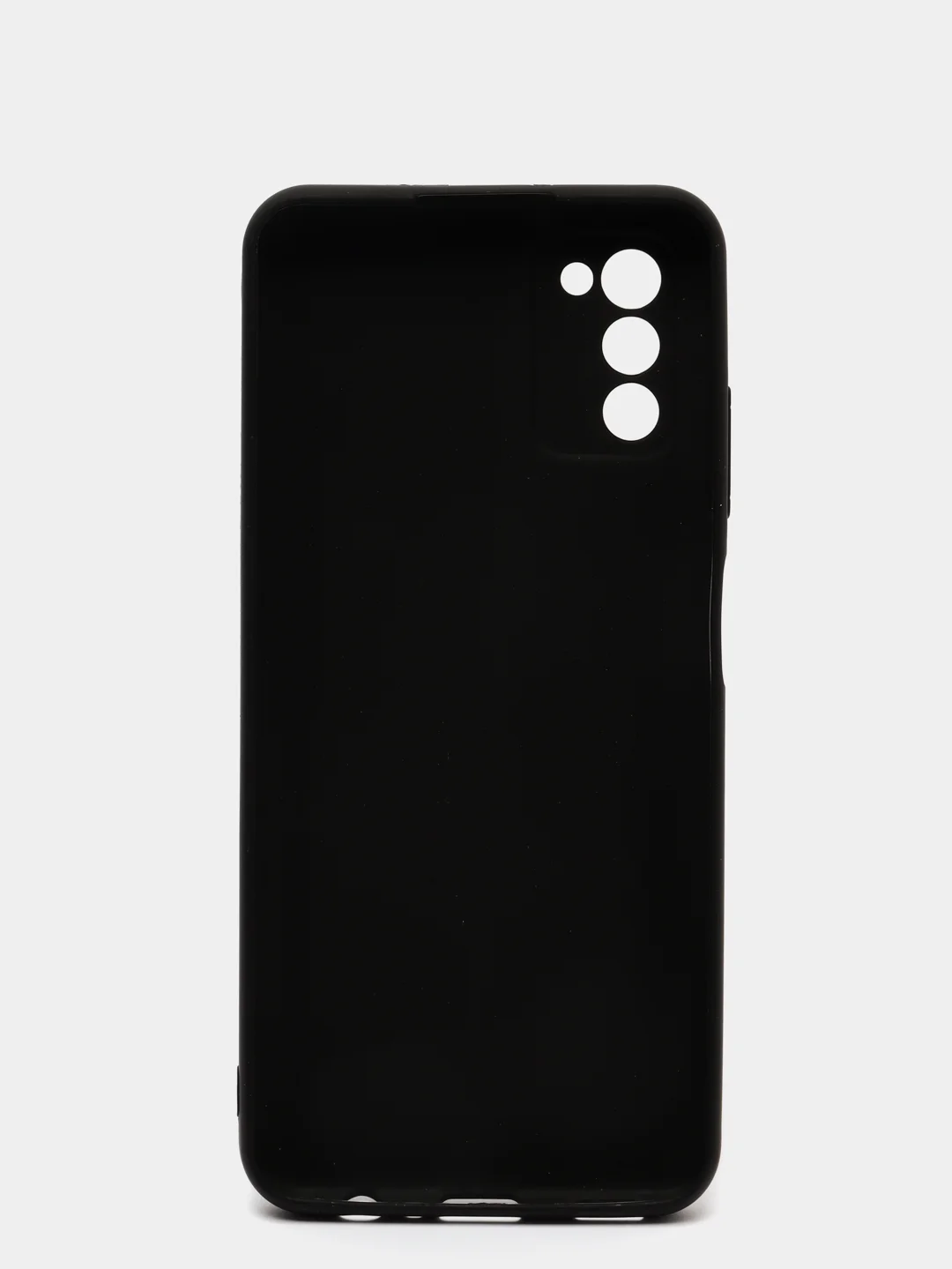 Черный чехол Samsung Galaxy A03s, силиконовый