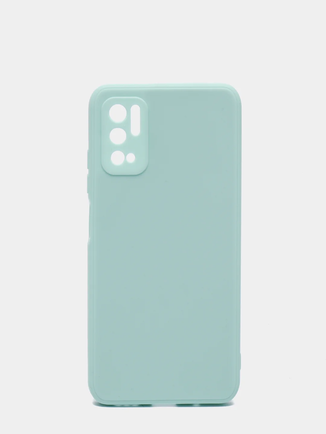 Мятный чехол с защитой камеры и бархатом внутри Xiaomi Poco M3 pro, Redmi Note 10T
