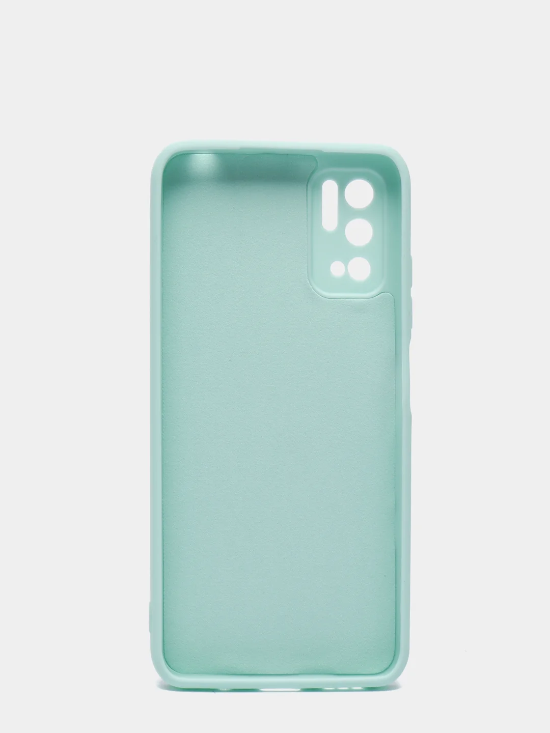 Мятный чехол с защитой камеры и бархатом внутри Xiaomi Poco M3 pro, Redmi Note 10T