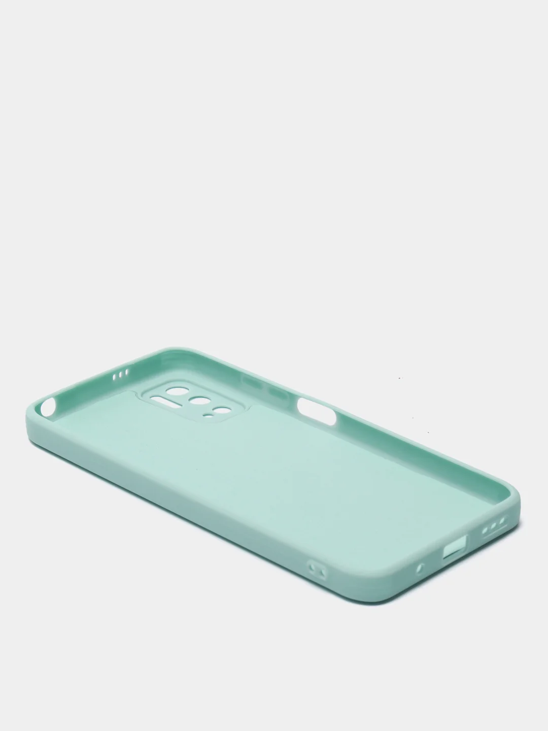 Мятный чехол с защитой камеры и бархатом внутри Xiaomi Poco M3 pro, Redmi Note 10T