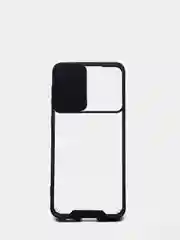 Темно-синий чехол Samsung Galaxy S21+/S21 Plus, Галакси С21+, пластиковый прозрачный с защитой камеры