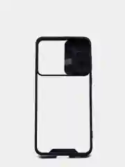 Темно-синий чехол Samsung Galaxy S21+/S21 Plus, Галакси С21+, пластиковый прозрачный с защитой камеры