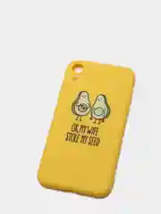 Желтый чехол для iPhone 11 Pro, XR, XS Max, 7+, 8+, 6s+