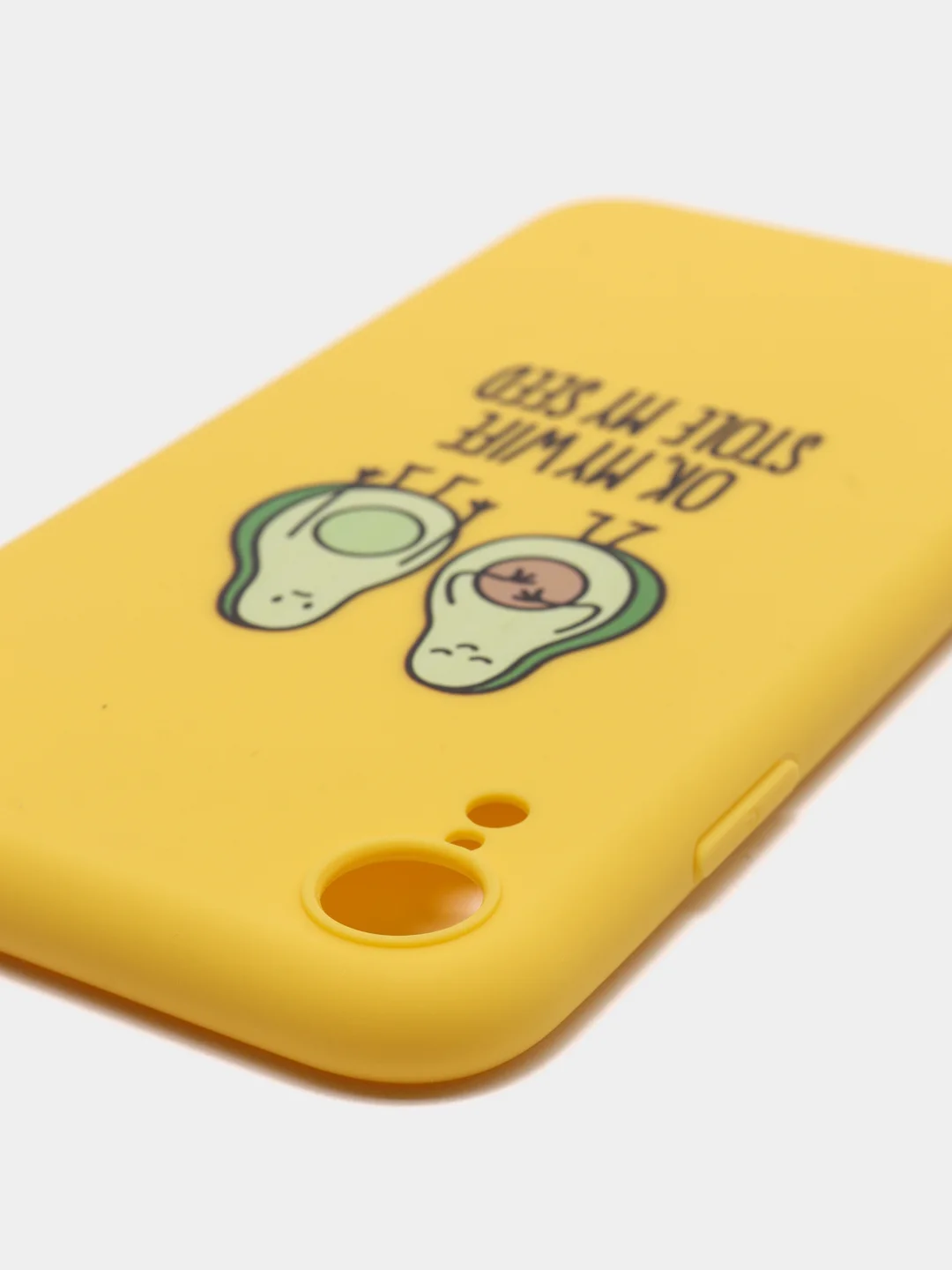 Желтый чехол для iPhone 11 Pro, XR, XS Max, 7+, 8+, 6s+