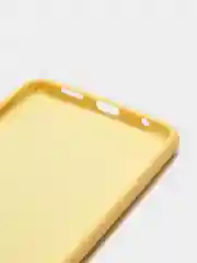 Желтый чехол для Xiaomi Redmi NOTE 10 pro с защитой камеры и бархатом внутри