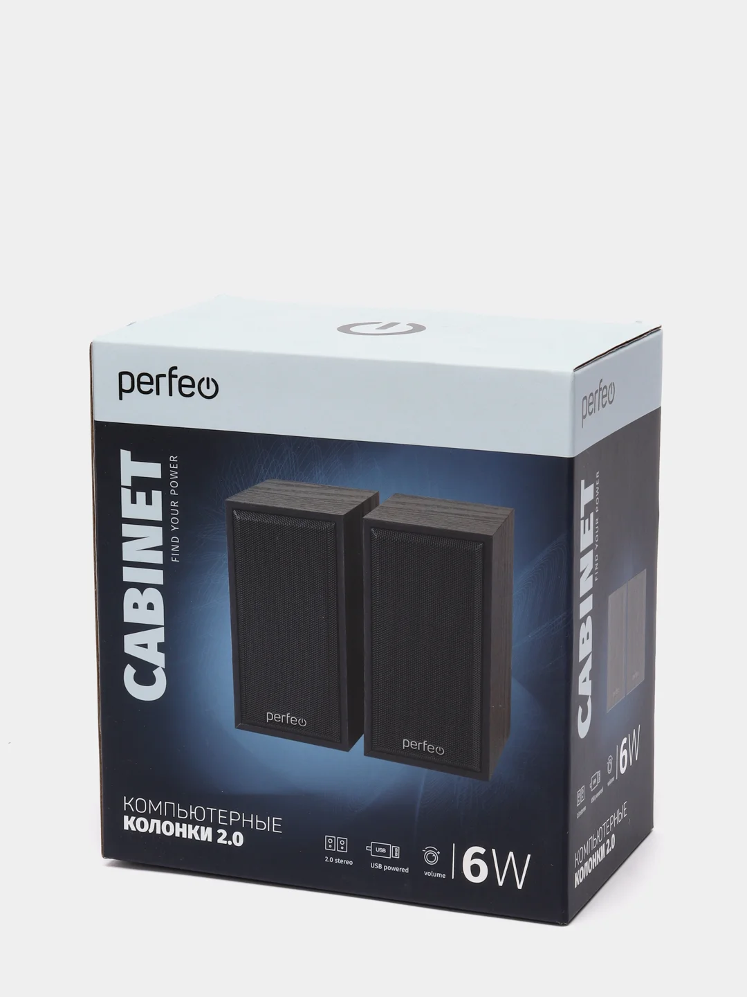 Черный колонки для компьютера и ноутбука Perfeo Cabinet