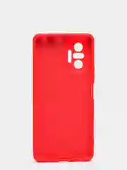Красный чехол для Xiaomi Redmi NOTE 10 pro с защитой камеры и бархатом внутри