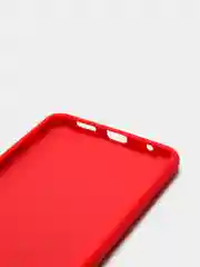 Красный чехол для Xiaomi Redmi NOTE 10 pro с защитой камеры и бархатом внутри