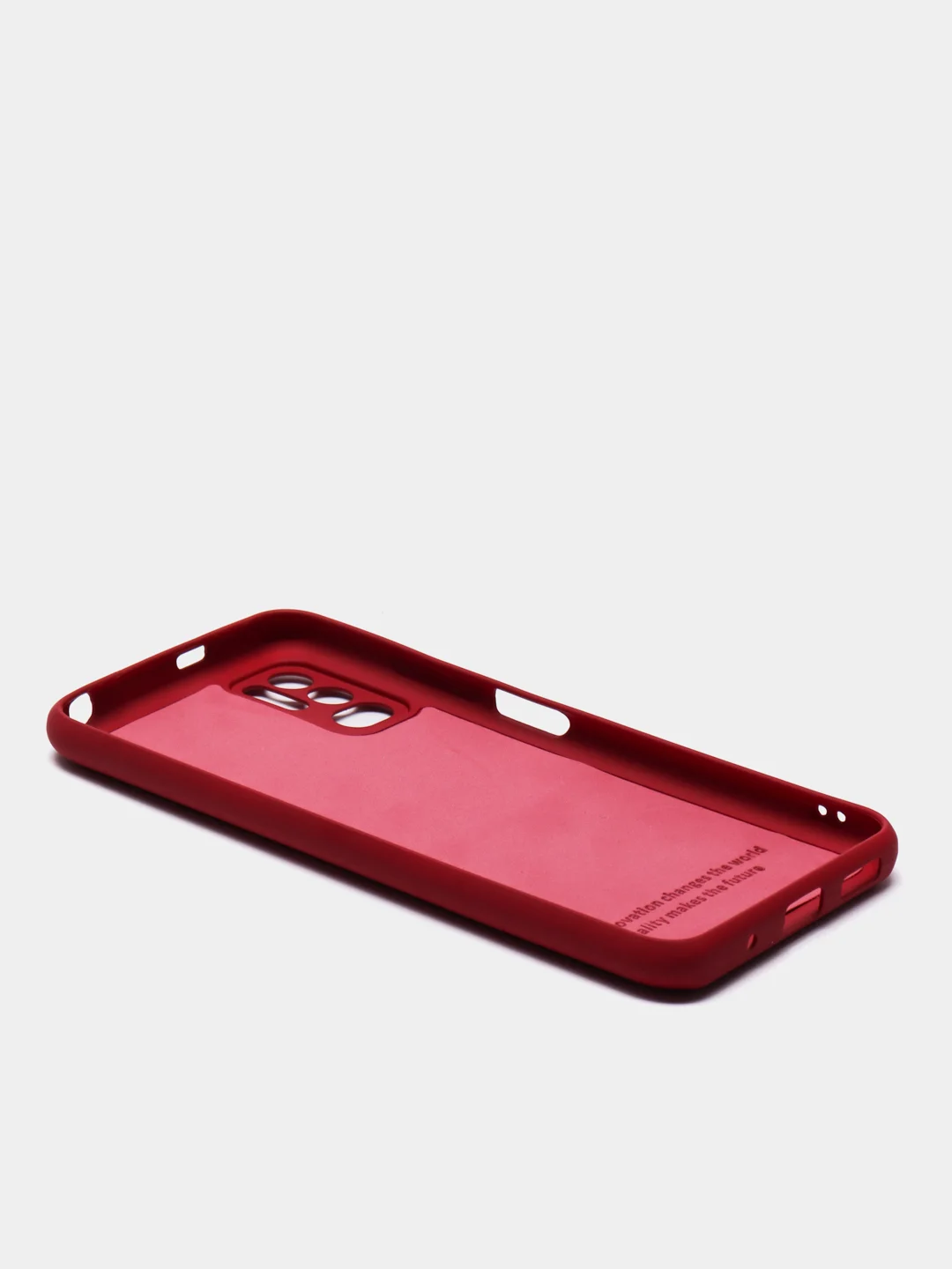 Вишнёвый чехол с защитой камеры и бархатом внутри Xiaomi Poco M3 pro, Redmi Note 10T