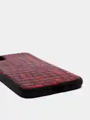 Красный чехол Huawei Y5p / Honor 9S, Хуавей У5п / Хонор 9С силиконовый, имитация змеиной кожи